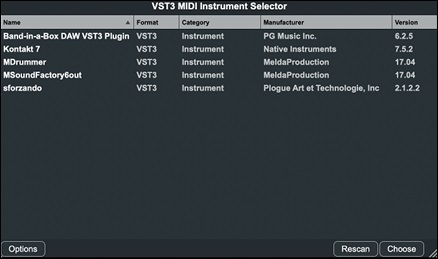 VST3 Selector
