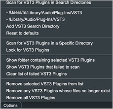VST3 Selector - Options