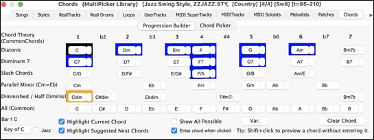 Chord Builder - Progression