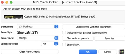 Custom MIDI Tracks Picker (modal)