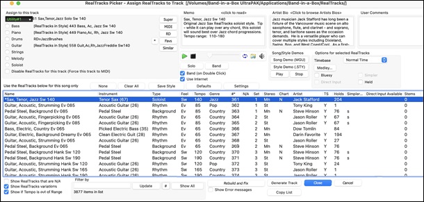 RealTracks Picker
