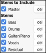Stem Splitter- Stems to Include