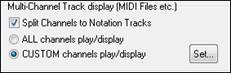 Lead Sheet Options dialog - Multi-Channel Tracks option