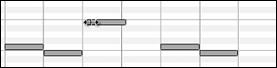 Piano Roll window - a note before horizontal dragging