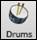 Drums toolbar button