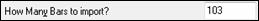 Interpret Chords from MIDI FIle dialog - 103 bars to import