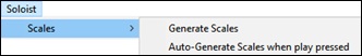 Soloists menu | Scale 