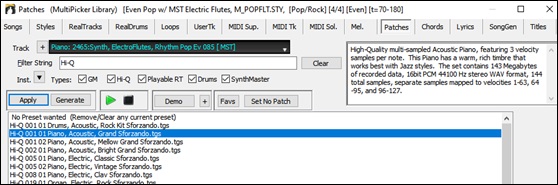 MIDI Patch Picker