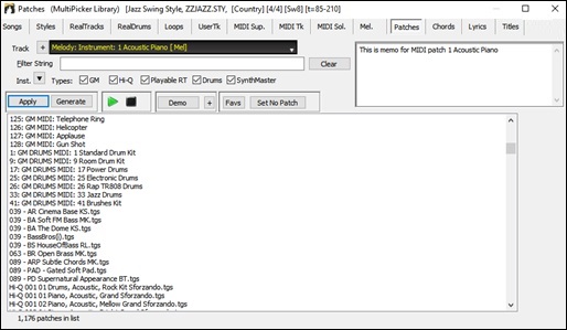 MIDI Patch Picker