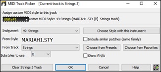 MIDI Tracks Picker (modal)