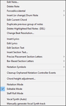 Editable Notation right click menu