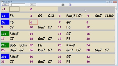 Chords window